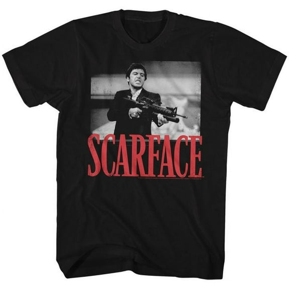 Scarface Shootah Black Adult T-Shirt 5Xl