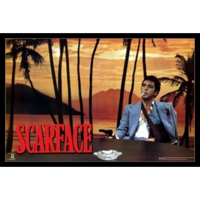 Scarface - Sunset Laminated & Framed Poster (36 x 24)