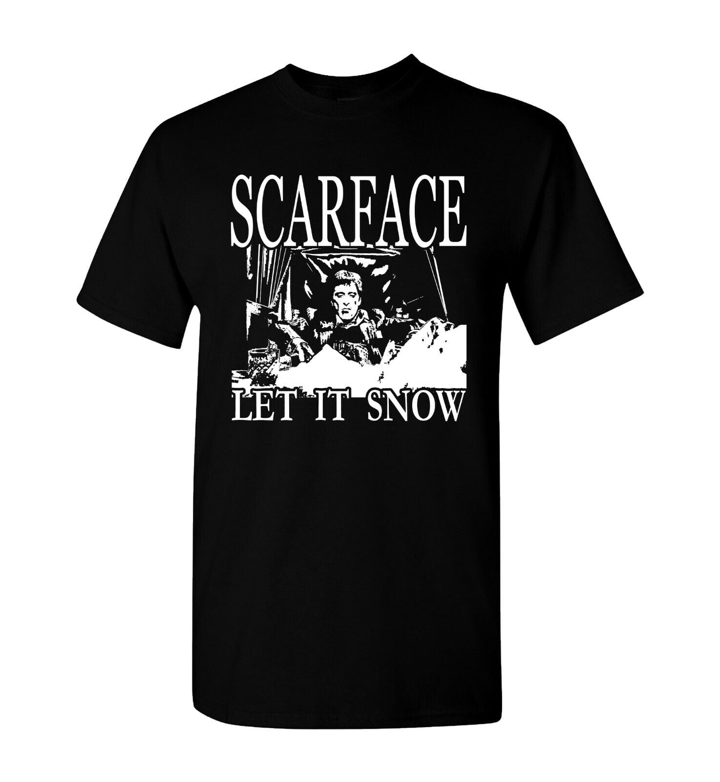 Scarface T-Shirt Let It Snow Tony Montana Crossover Original Gangster ...