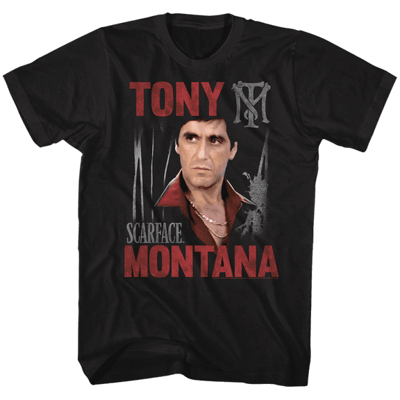 Scarface Tony Scarface Black Adult T-Shirt 4Xl