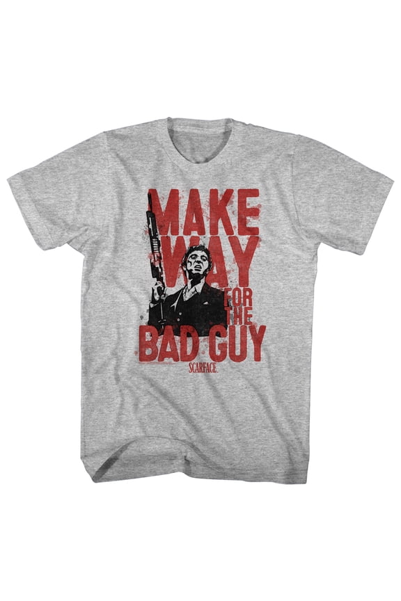 Scarface The Bad Guy Gray Heather T-Shirt