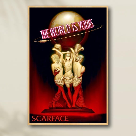 Scarface The World Is Yours Classic Movie, Unframed Poster