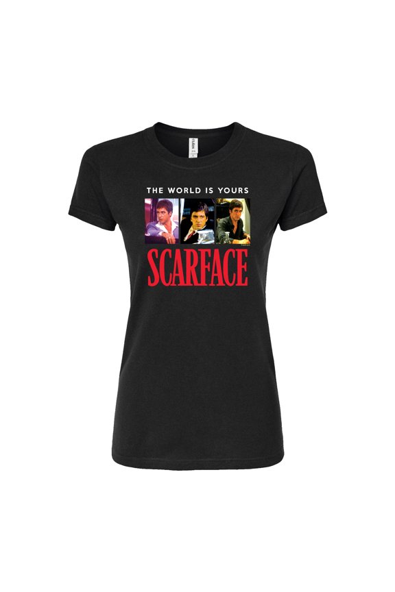 - The World Is Yours- Juniors Fitted Short Sleeve Graphic T-Shirt