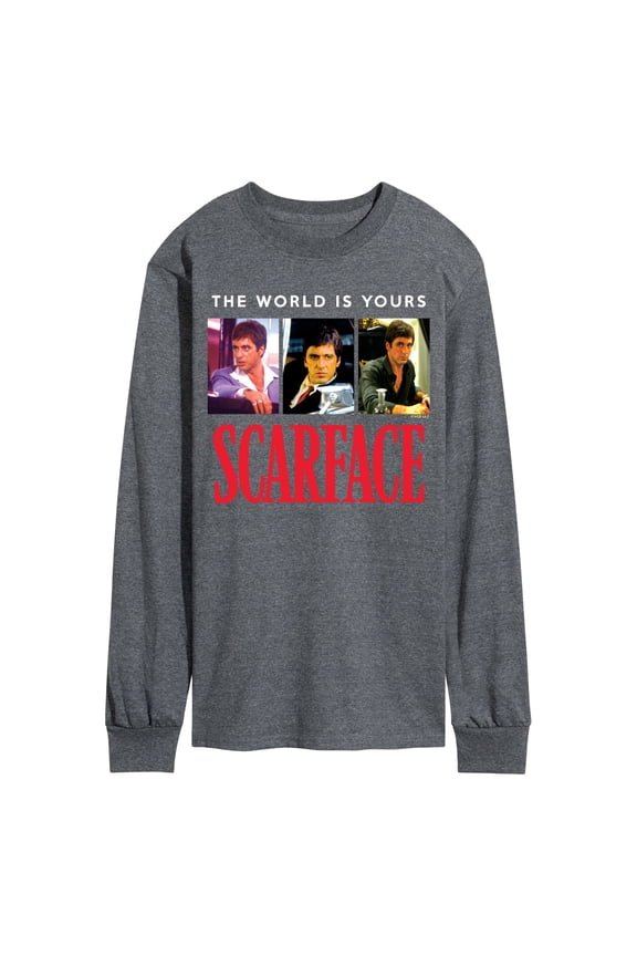 - The World Is Yours- Men's Long Sleeve Graphic T-Shirt