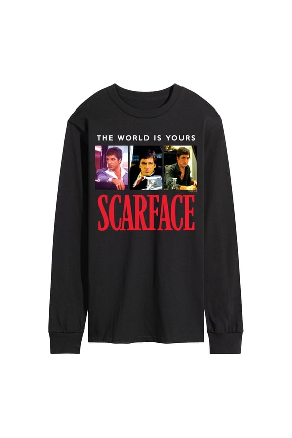 - The World Is Yours- Men's Long Sleeve Graphic T-Shirt