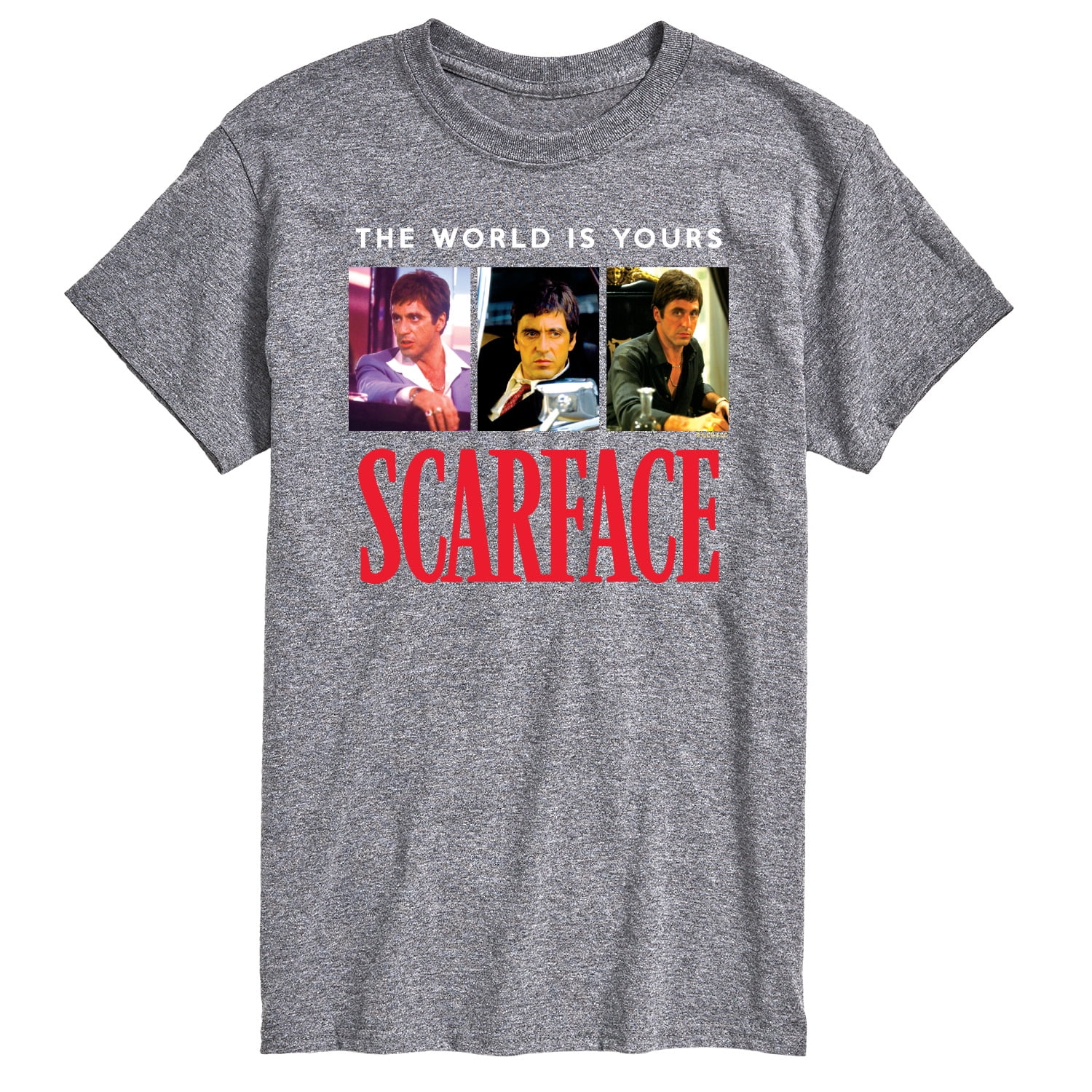 Scarface - The World Is Yours- Men's Short Sleeve Graphic T-Shirt ...