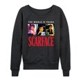 thumbnail image 1 of Scarface - The World Is Yours- Women's French Terry Long Sleeve Shirt, 1 of 4