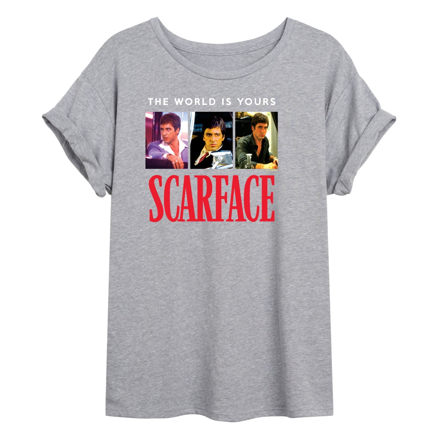 Scarface - The World Is Yours- Women's Oversized Graphic T-Shirt ...