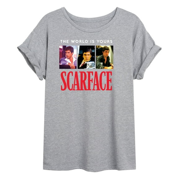 Scarface - The World Is Yours- Women's Oversized Graphic T-Shirt