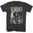 thumbnail image 1 of Scarface Three Photos With Roses Smoke Adult T-Shirt, 1 of 2