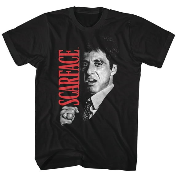 Scarface Tony Close Up Black T-Shirt