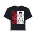 thumbnail image 1 of Scarface - Tony In Tuxedo - Juniors Cropped Short Sleeve Graphic T-Shirt, 1 of 4
