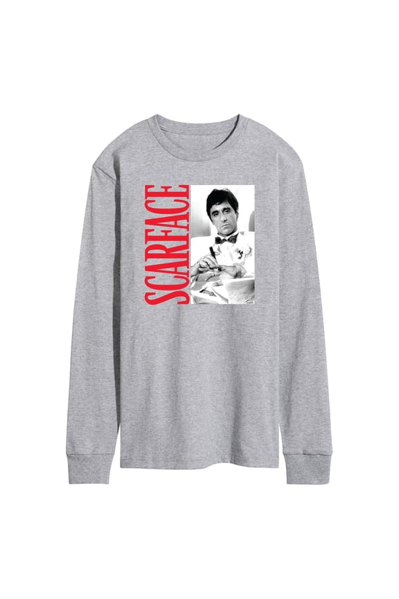- Tony In Tuxedo - Men's Long Sleeve Graphic T-Shirt