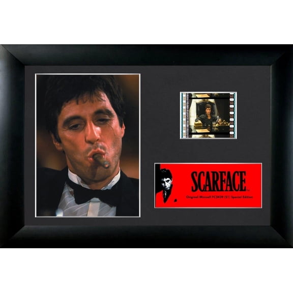Scarface (Tony Montana - Cigar) Minicell FilmCells Framed Desktop Presentation USFC2439