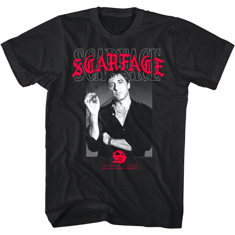 Scarface Tony Montana Cuban Cigar Smoking Men's T Shirt Al Pacino