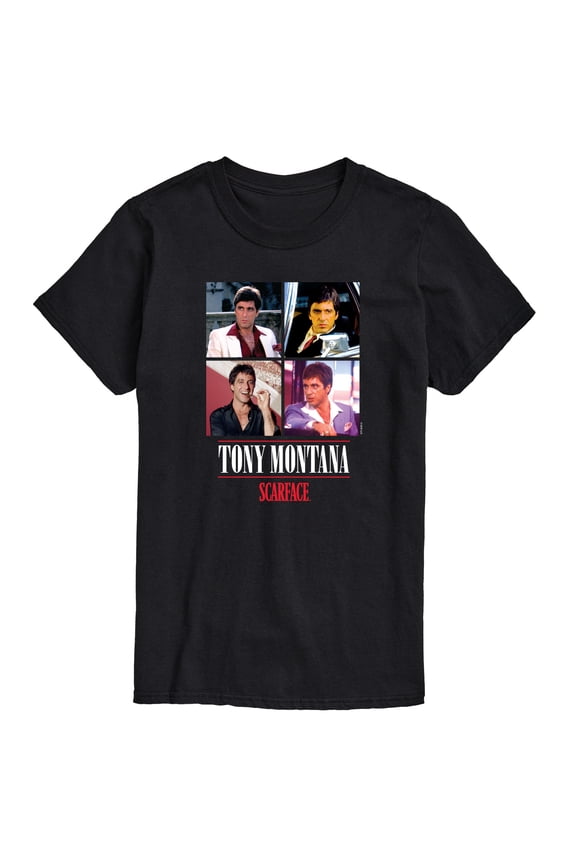 - Tony Montana- Men's Short Sleeve Graphic T-Shirt
