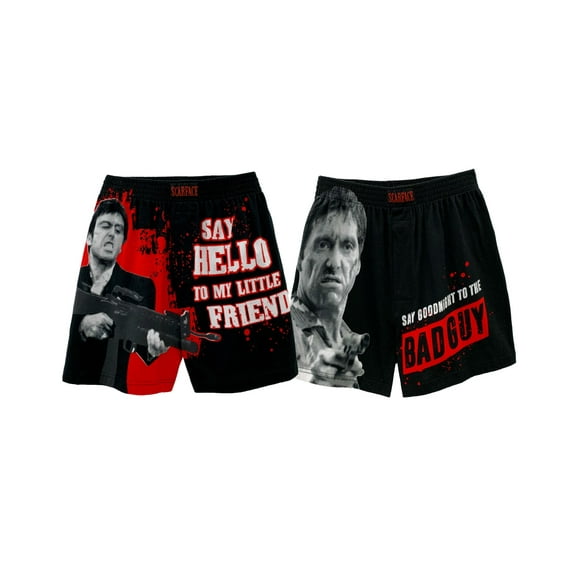 Scarface Tony Montana Mens Pants & Shorts Set Male, Red/White, Size: M, Prestigez