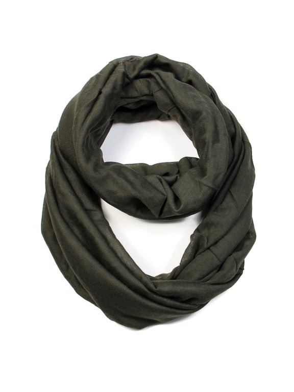 's Solid Color Infinity Winter Wrap Loop Scarf For Women & Men