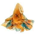 thumbnail image 1 of Scarfs for Women BWASD Casual Lightweight Soft Summer Sunscreen Flower Print Scarf Long Beach Shawl Bandana Neckerchief for Spring Outdoor Outfit Yellow, 1 of 2