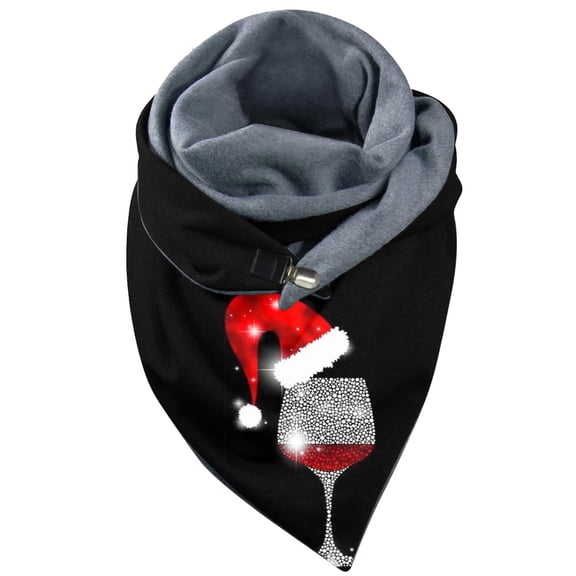 Scarfs for Women Lined Double Layer Splicing Shawl Scarf Neck Gaiter Warm Winter Scarves Short Scarf Knitted Scarf Shawl Scarves for Women B One Size