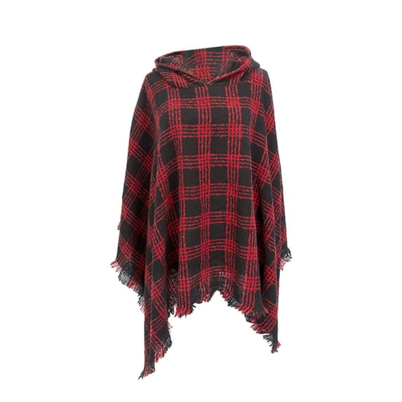 Scarfs for Women Scarves for Women Winter Warm Womens Warm Long Shawl Wraps Large Scarves Knit Hooded Cloak Tassel Plaid Scarf Pashmina Shawls and Wraps Shawls and Wraps