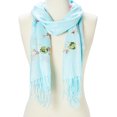 thumbnail image 1 of Scarfs for Women Floral Scarves Embroidered Long Fashion Evening Scarf Long Neck Wraps for Ladies Gifts Online by Oussum, 1 of 2