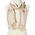 thumbnail image 1 of Scarfs for Women Floral Scarves Embroidered Long Fashion Evening Scarf Long Neck Wraps for Ladies Gifts Online by Oussum, 1 of 6