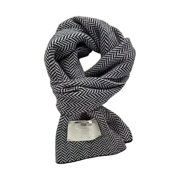 Scarfs for Women Knit Wraps Knitted Scarf Lined Knit Wraps Large Scarves Soft Long Scarves Winter Scarf Black One Size