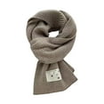 thumbnail image 1 of Scarfs for Women Knit Wraps Knitted Scarf Lined Knit Wraps Large Scarves Soft Long Scarves Women's Fashion Scarves Khaki One Size, 1 of 3