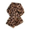 thumbnail image 1 of Scarfs for Women Leopard Fuzzy Scarf Thick Warm Long Scarves Fleece Lined Large Scarves Women's Fashion Scarves Brown One size, 1 of 3