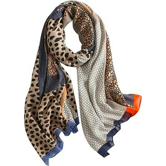 Scarfs for Women Winter Scarf Women Linen Scarf Leopard Printed Scarves Shawl Wraps