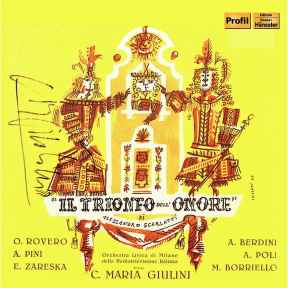 Scarlatti / Orchestra Lirica Di Milano - Alessandro Scarlatti: Il Trionfo Dell'Onore - Music & Performance - CD