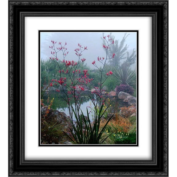 Scarlet 2x Matted 20x22 Black Ornate Framed Art Print by Aron, Lucy