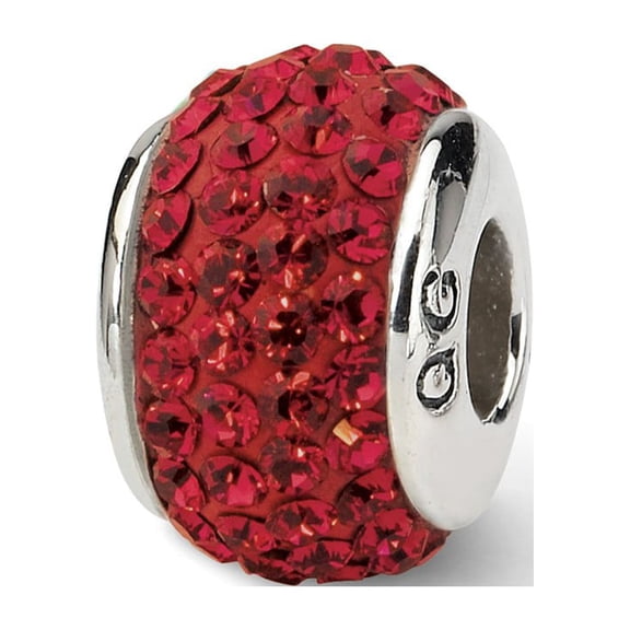 Scarlet Crystals from Swarovski Charm .925 Sterling Silver Reflection Beads