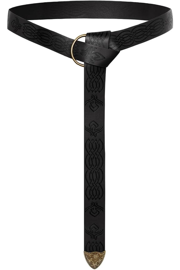 Scarlet Darkness Medieval Leather Belt Renaissance Accessory Pirate Viking Belt