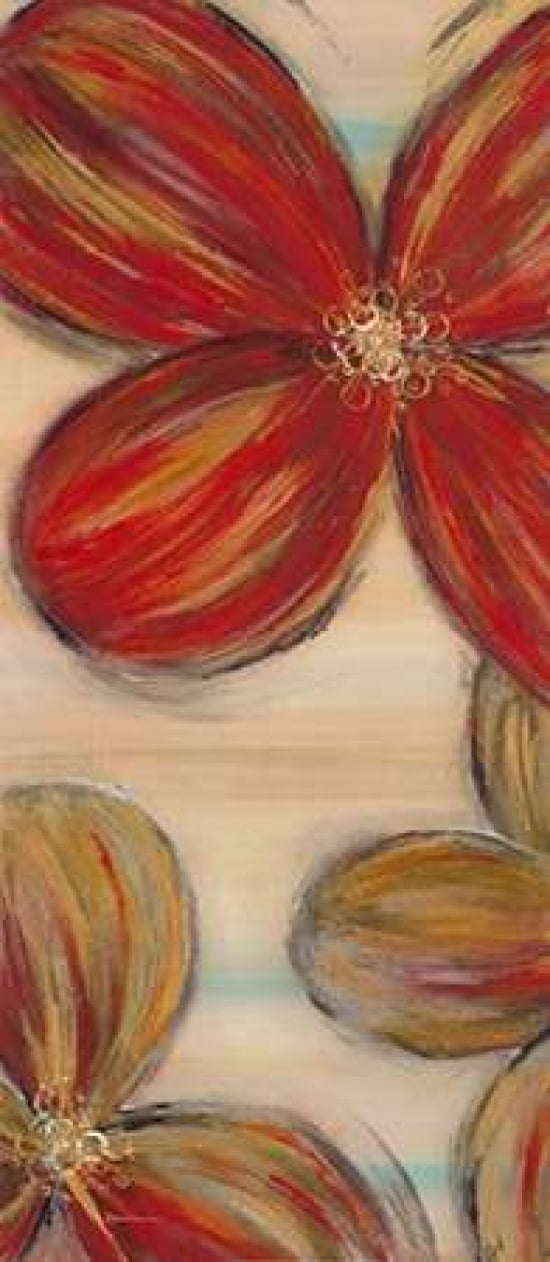 Scarlet Glory 1 Canvas Art - Dennis Dascher (10 x 20)