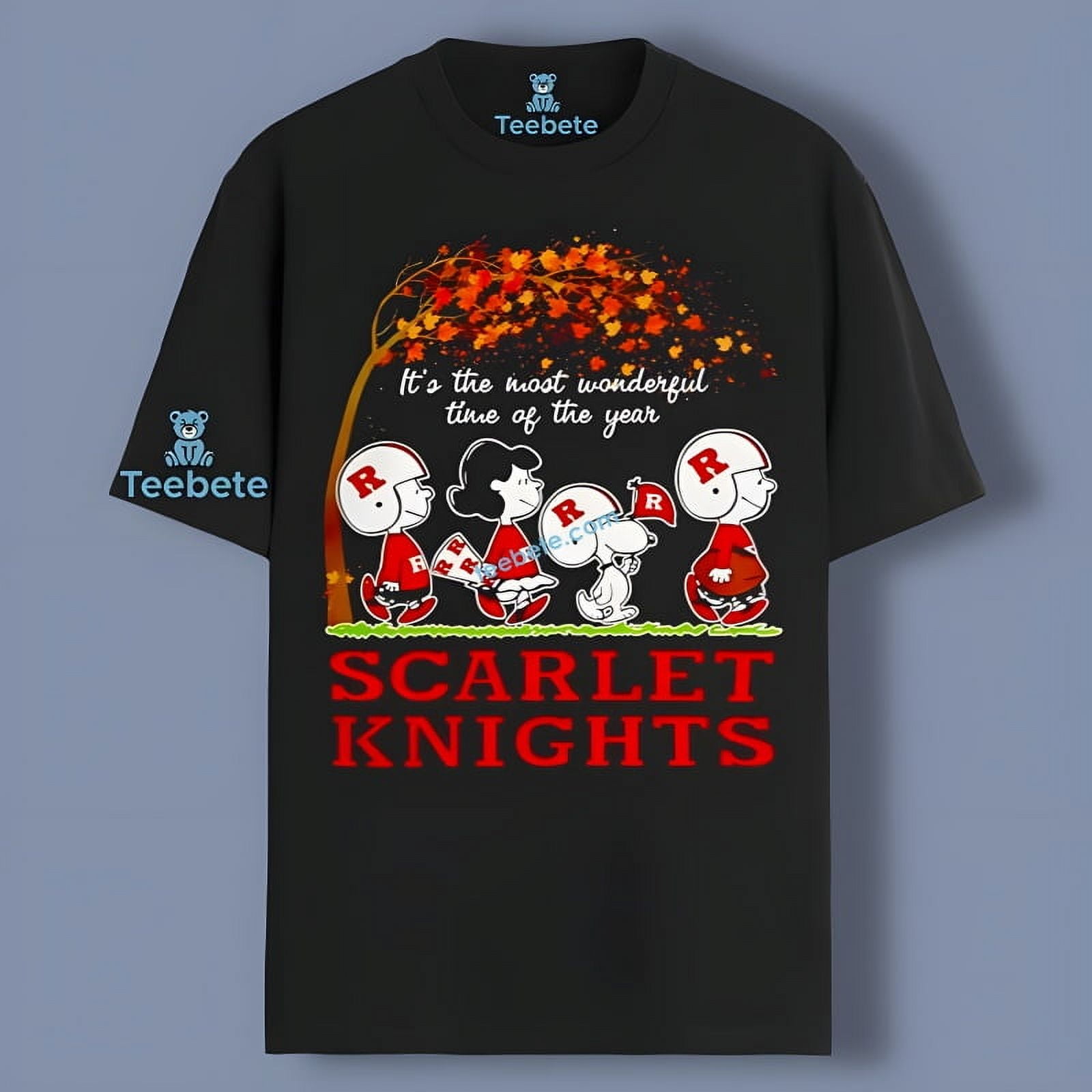 Scarlet Knights Peanuts Snoopy Charlie Brown Autumn Time Of The Year