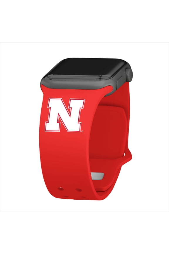 Huskers Silicone Watch Band for Apple Watch - (42/44/45/49mm(46mm Series 10/11) by Affinity Bands