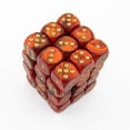 thumbnail image 1 of Scarlet Scarab Dice with Gold Pips D6 12mm (1/2in) Pack of 36 Chessex, 1 of 1