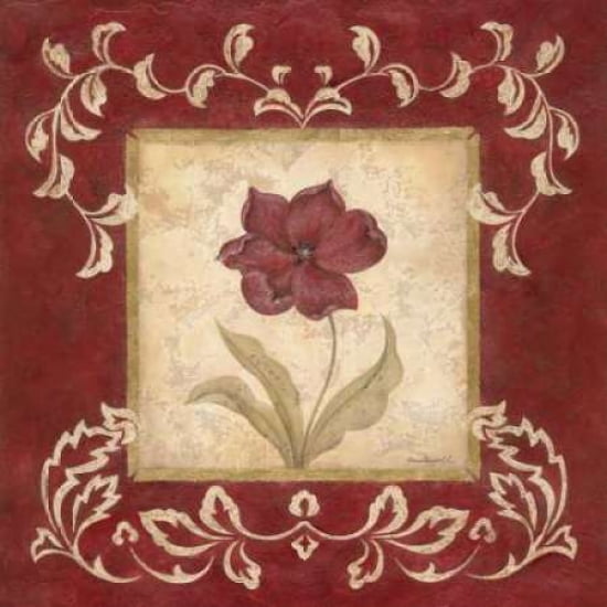 Scarlet Shine II Canvas Art - Jane Carroll (24 x 24)