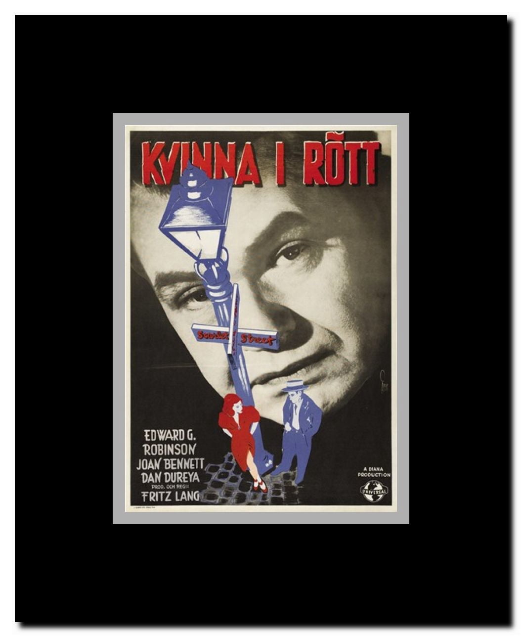 Scarlet Street Framed Movie Poster