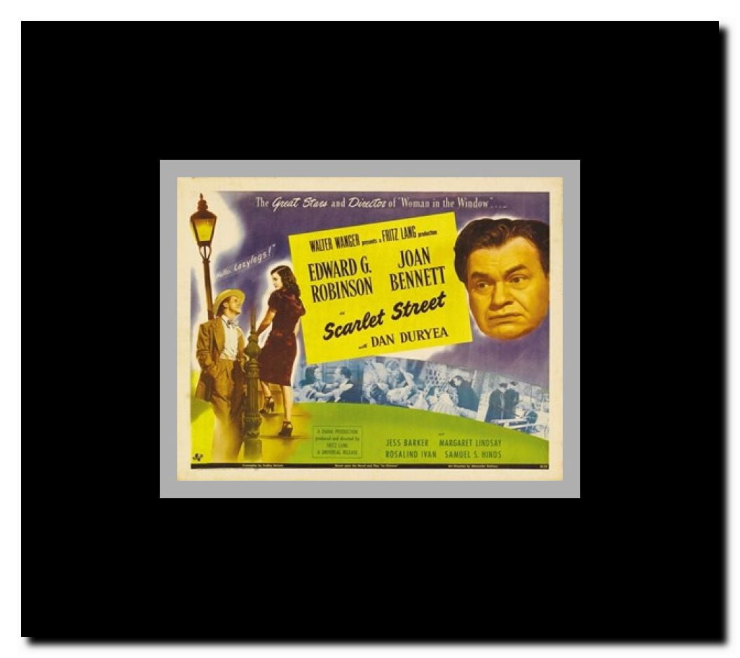 Scarlet Street Framed Movie Poster