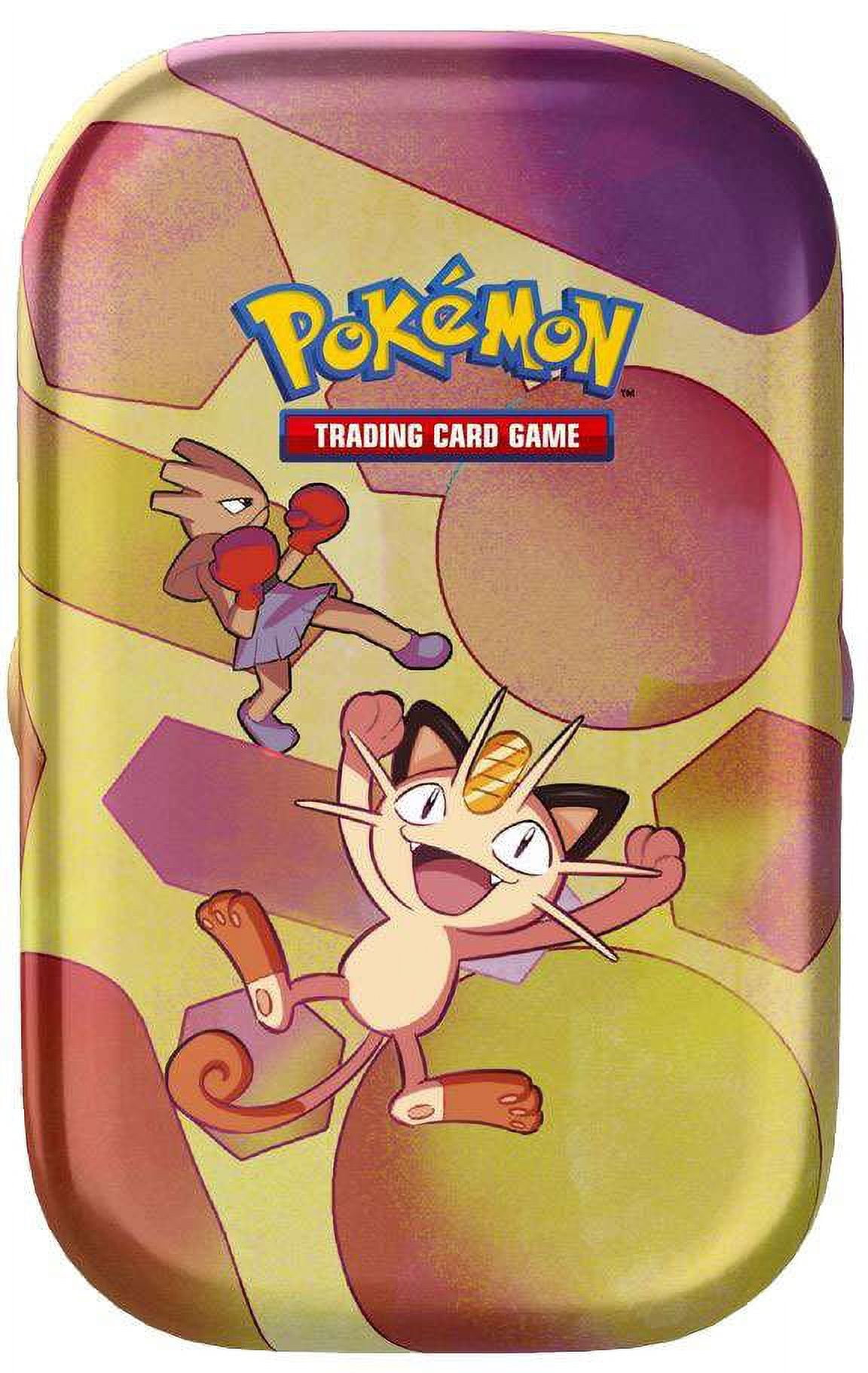 Scarlet & Violet Pokemon 151 Hitmonchan & Meowth Mini Tin Set (ENGLISH, 2 Booster Packs & More!)