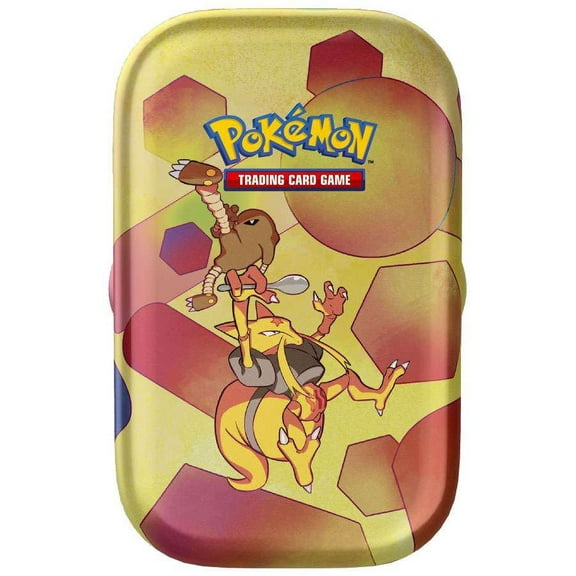 Scarlet & Violet Pokemon 151 Hitmonlee & Kadabra Mini Tin Set (ENGLISH, 2 Booster Packs & More!)