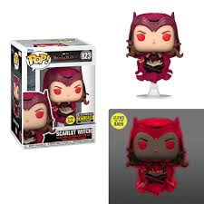 Scarlet Witch 823 Glow in the Dark Exclusive Funko Pop With Protector