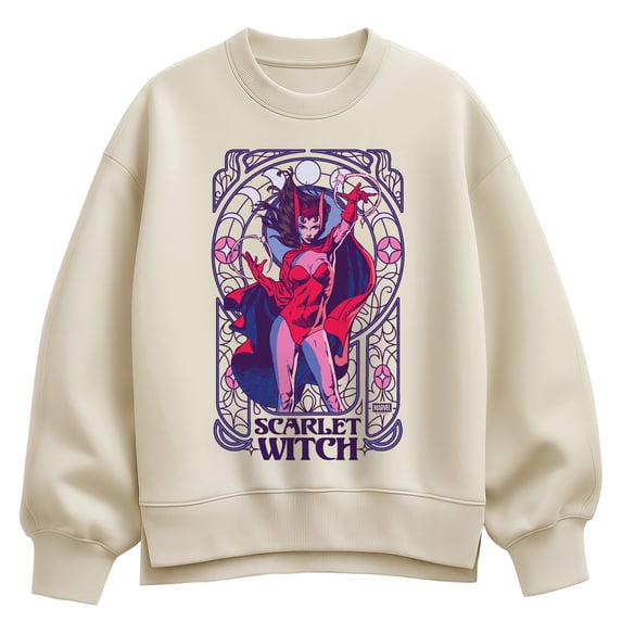 Marvel - Nouveau Scarlet Witch Oversized Fleece Crew Sweatshirt