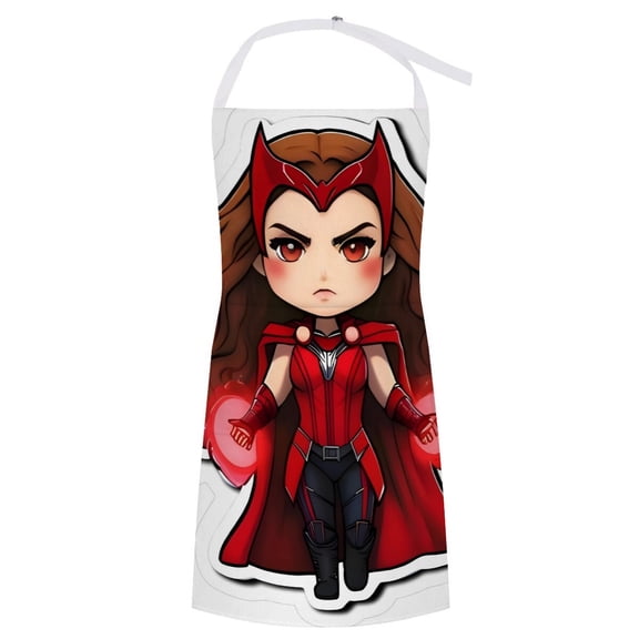 Scarlet Witch Pattern Apron Fashionable And Durable The Focus Of Gatherings The New Favorite In The Kitchen Showcasing Personal Taste