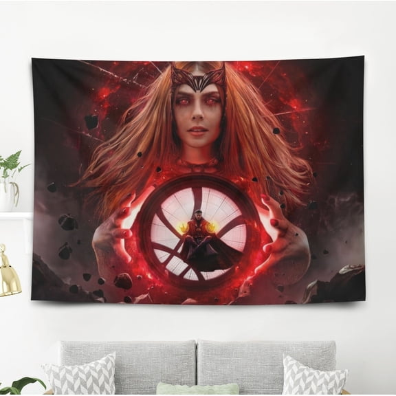Scarlet Witch Tapestry Wall Decorations for Bedroom Wall Hanging Gift