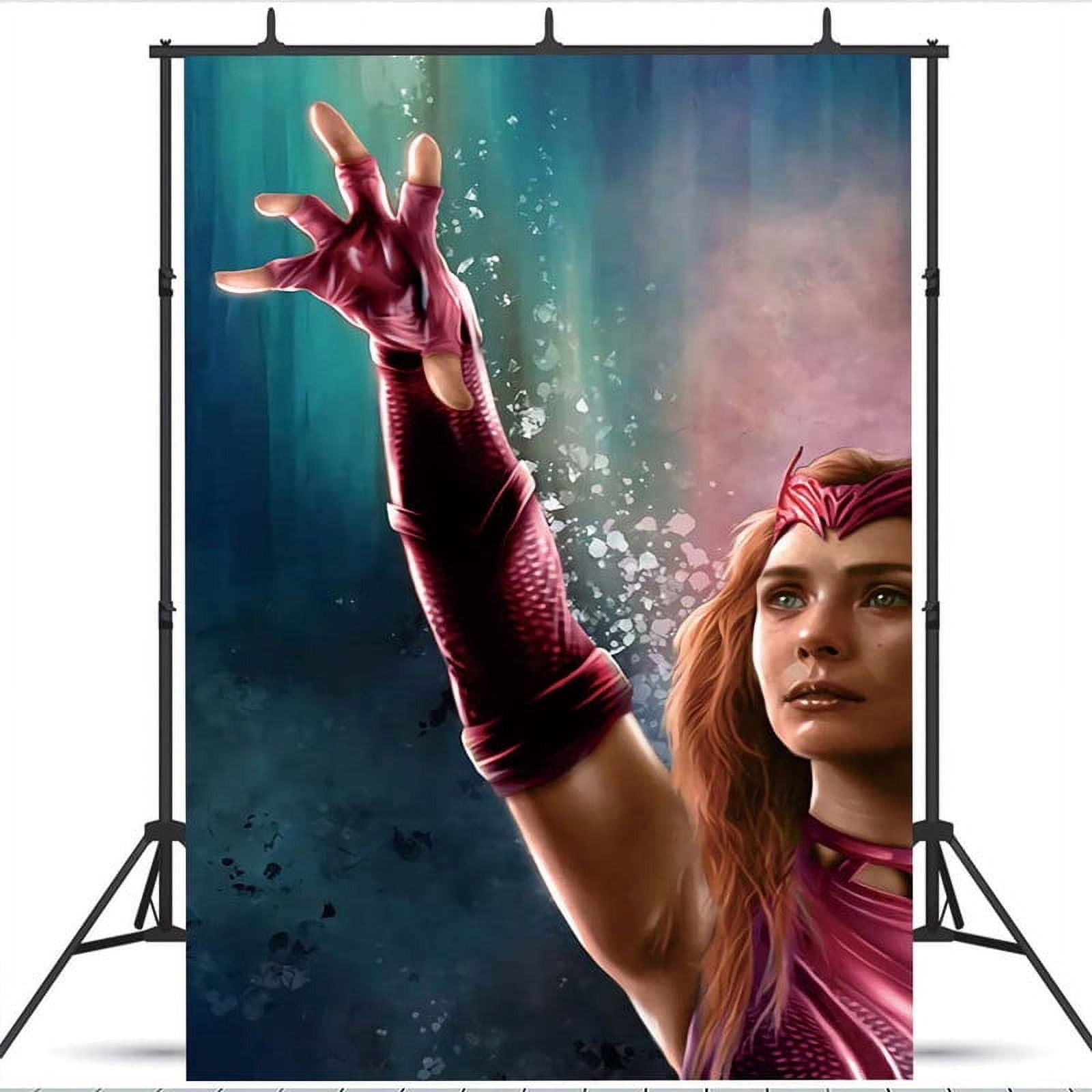 Scarlet Witch Wanda Maximoff Party Supplies Background Backdrop Taspestry Banner Poster Decor ...