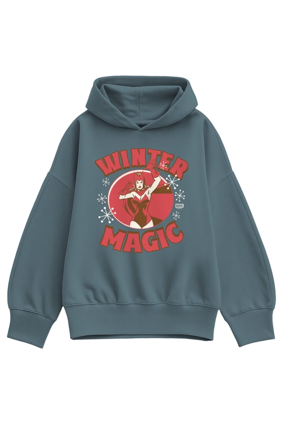 - Winter Magic - Women's Oversized Fleece Hoodie Sweatshirt